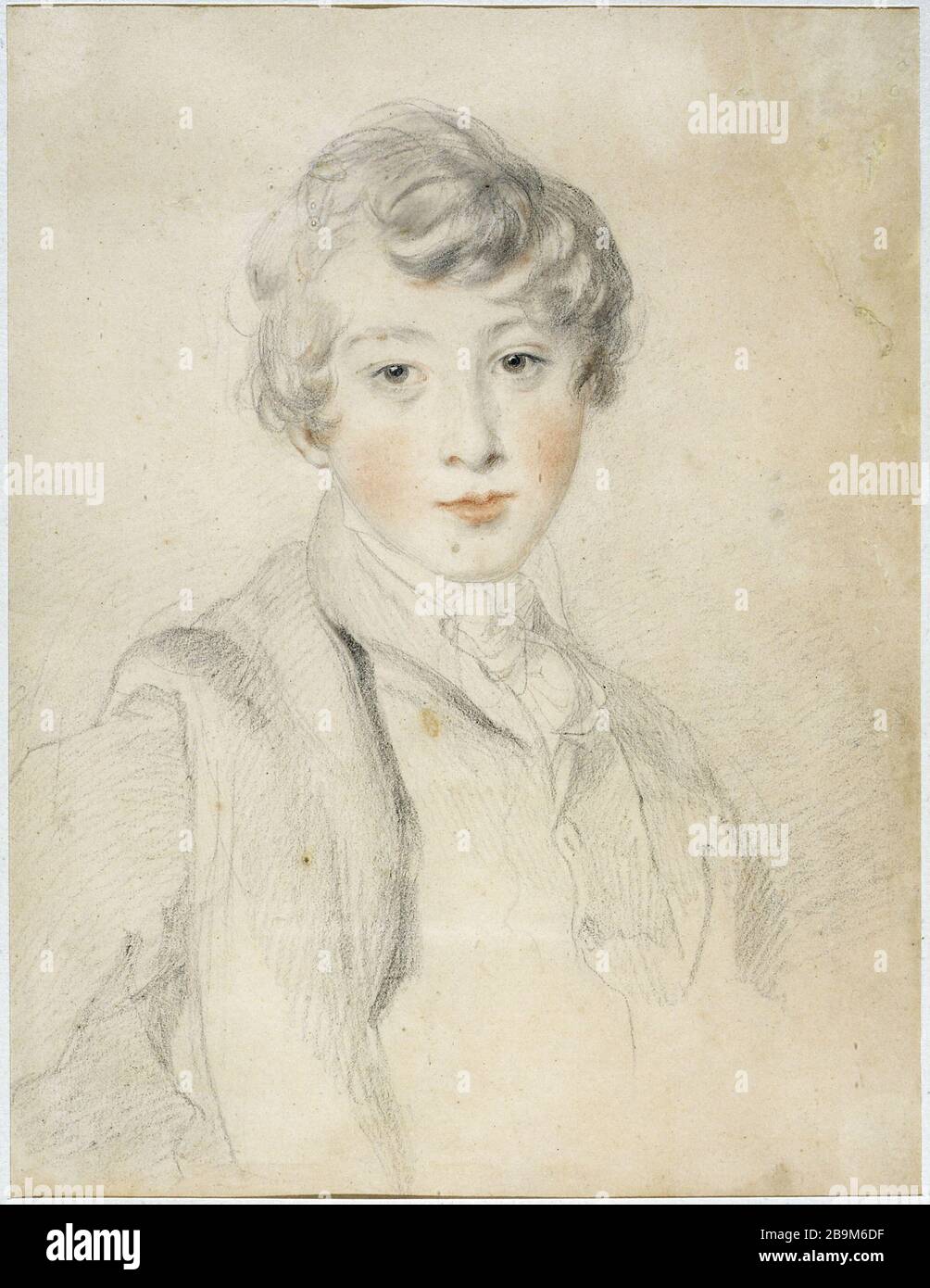 PORTRAIT DU JEUNE HOMME Sir Thomas Lawrence. 'Portrait de jeune homme'. Paris, musée Cognacq-Jay. Banque D'Images