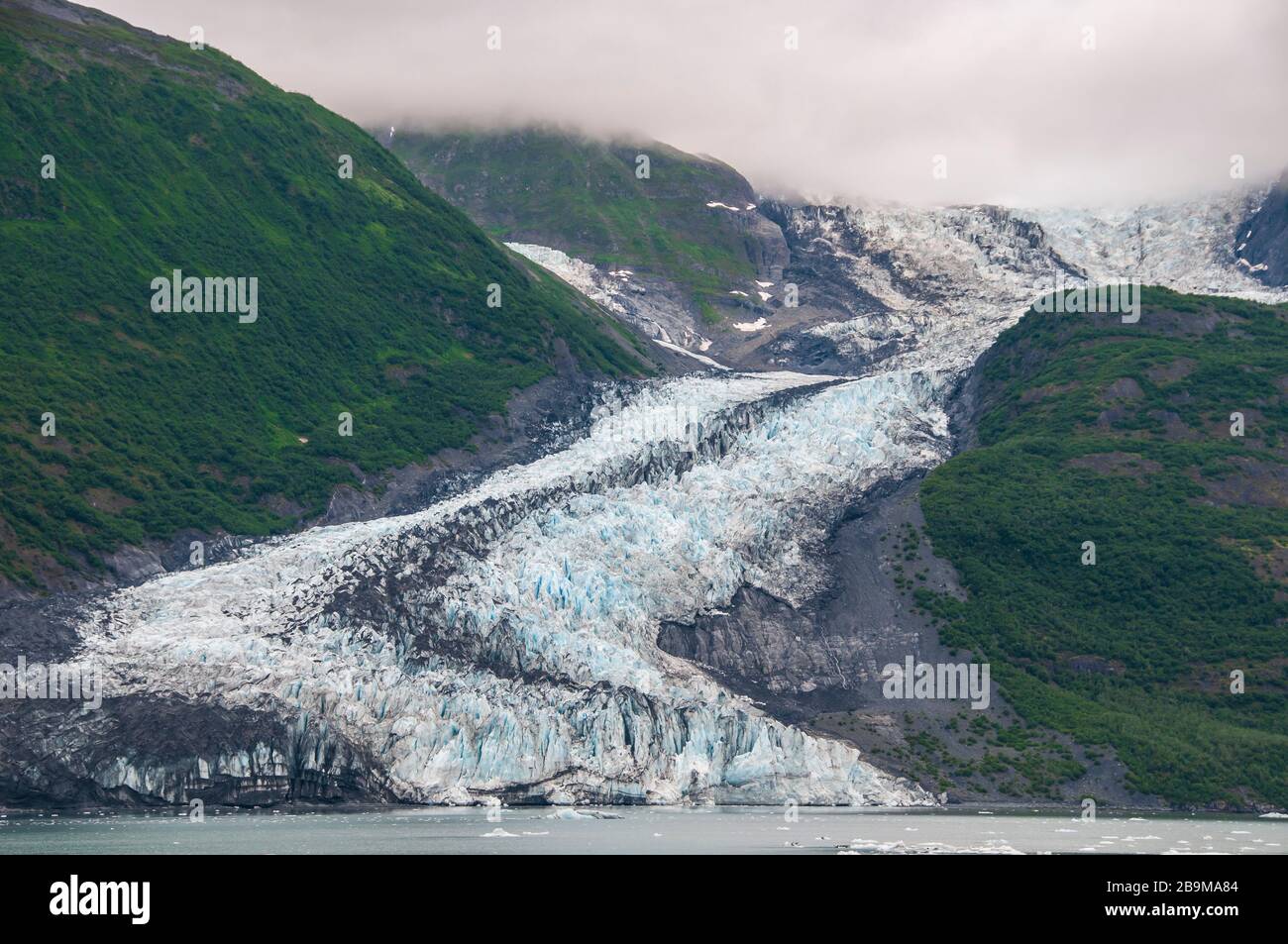 Smith Glacier, College Fjord, Prince William Sound, Alaska. Banque D'Images