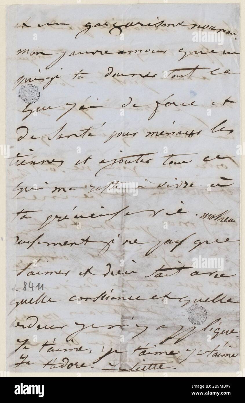 8 juillet Lundi après midi 1 h? [1850] Banque D'Images