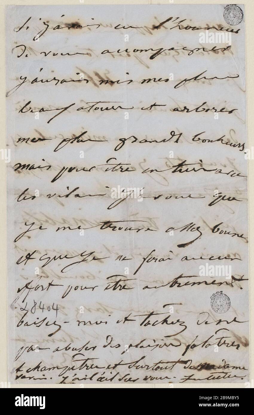 23 juin 8 heures Dimanche matin? [1850] Banque D'Images