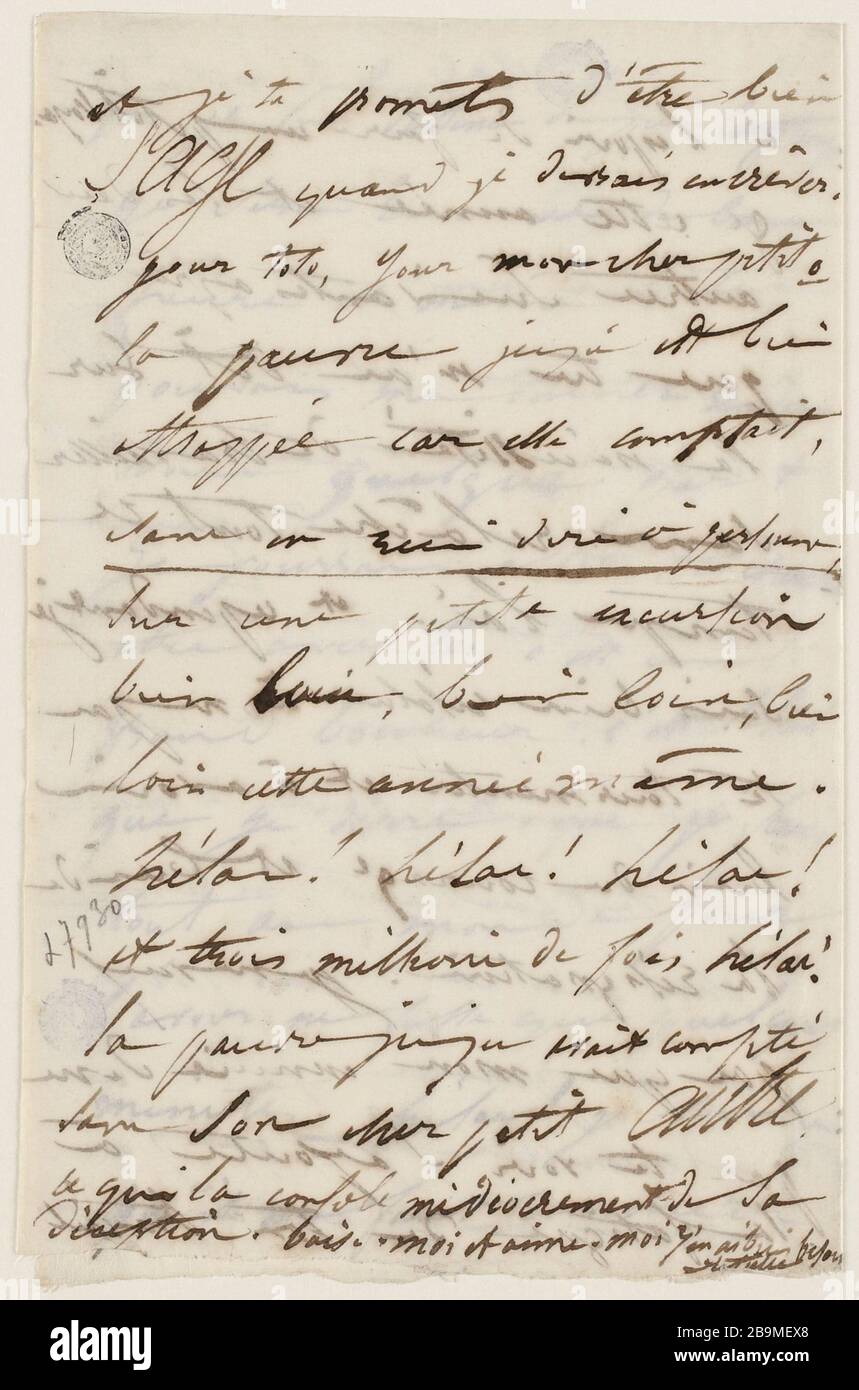 2 juillet vendredi 8 h matin ? [1847] Banque D'Images