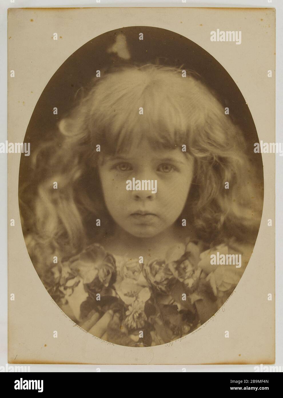 L'enfant Jésus '(' le Christ kind ') Margerie Thackeray 'l'enfant Jésus '(' le Christ kind ') Margerie Thackeray, 1868. Photo de Julia Margaret Cameron (1815-1879). Paris, Maison de Victor Hugo. Banque D'Images
