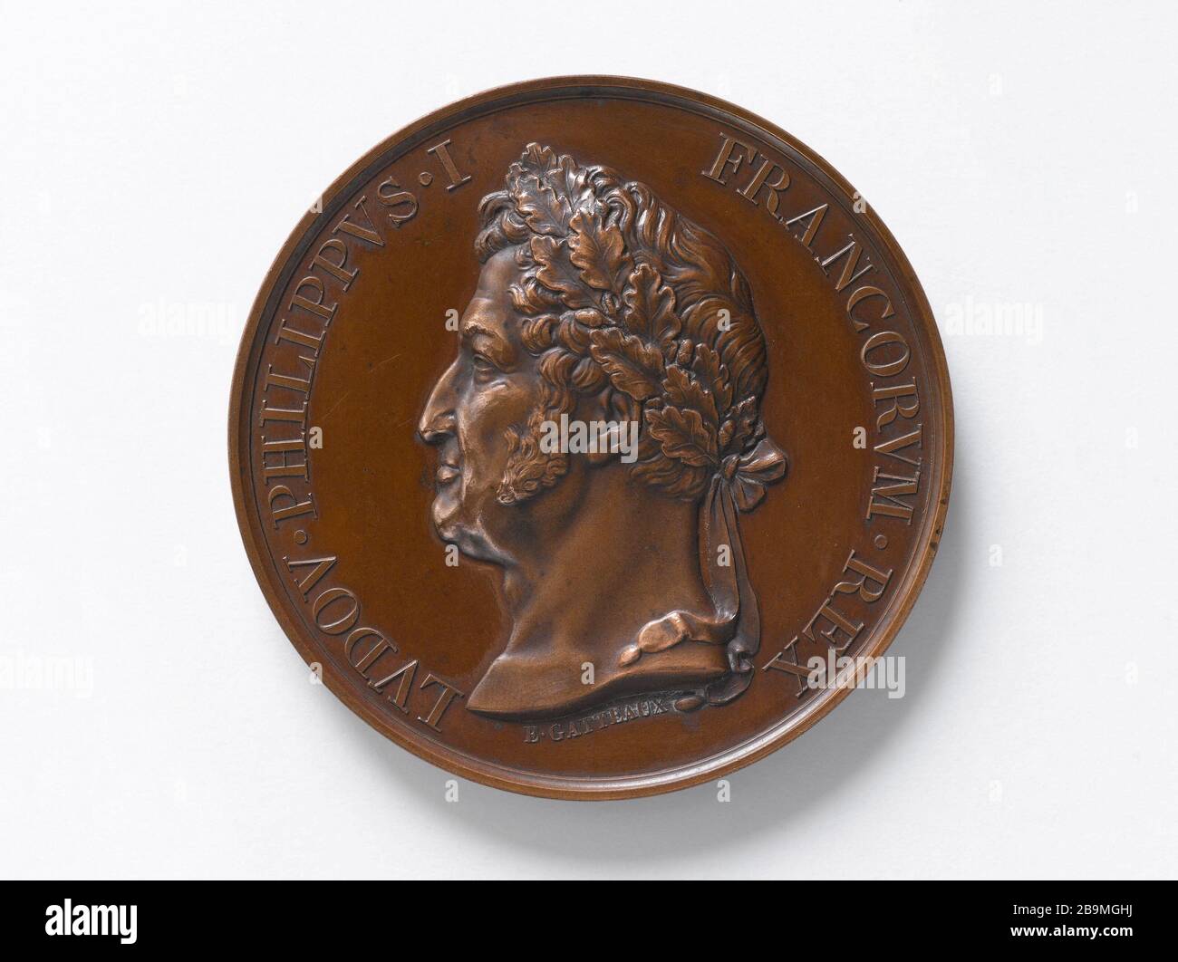 Construction des fortifications de Paris, 1841 Jacques-Edouard Gatteaux (1788-1881). Construction des fortifications de Paris, 1841. Bronze. Paris, Musée Carnavalet. Banque D'Images