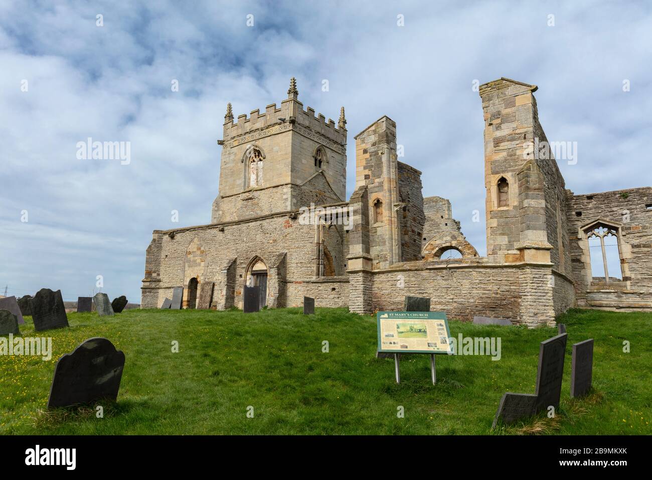 Colston Basset, Notinghamshire, Royaume-Uni, 21 mars 2020, la ruines de l'église St Marys Banque D'Images