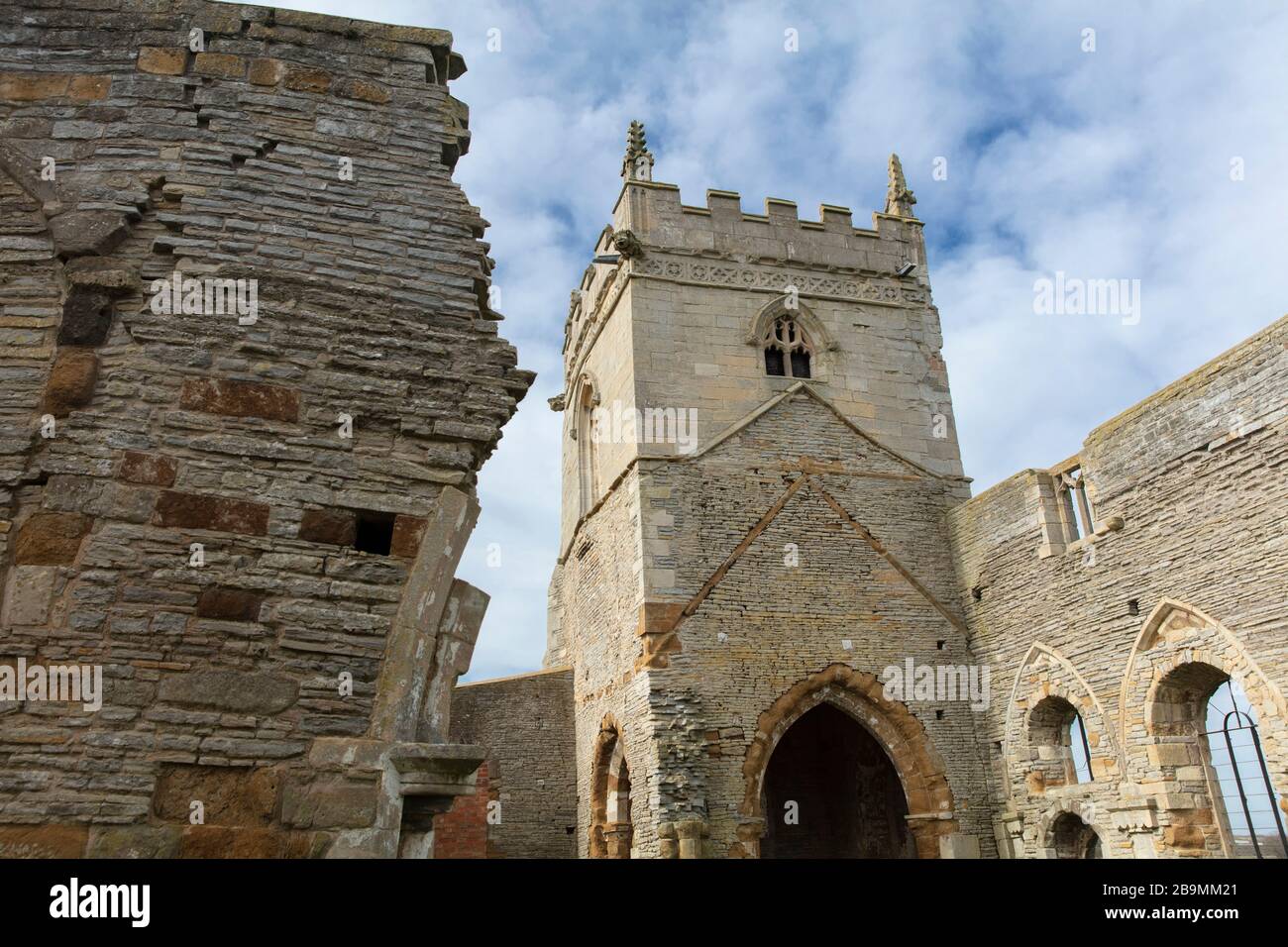 Colston Basset, Notinghamshire, Royaume-Uni, 21 mars 2020, la ruines de l'église St Marys Banque D'Images