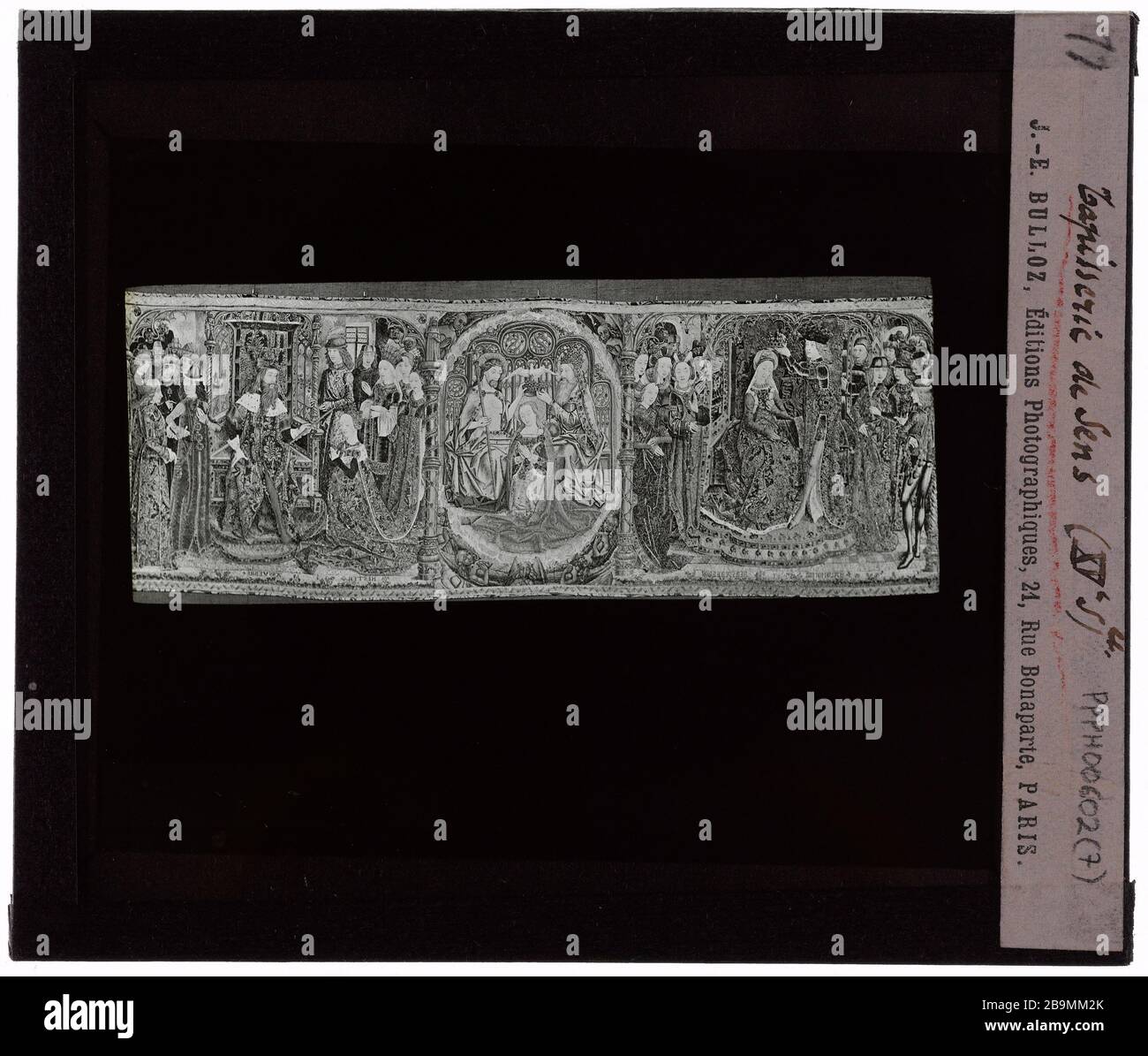 Imprime. Tapisseries. Signification de Tapestry Tapisserie de sens. Etampe d'après série du XVème siècle. Photographie de Jacques-Ernest Bulloz (1858-1942), 1900-1930. Musée des Beaux-Arts de la Ville de Paris, petit Palais. Banque D'Images