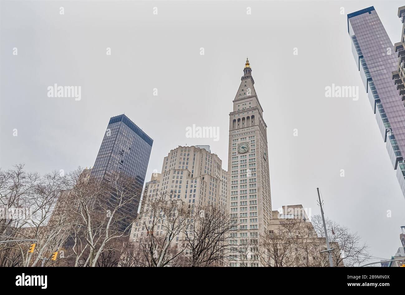 Hôtel de luxe New York Edition dans un gratte-ciel emblématique Banque D'Images