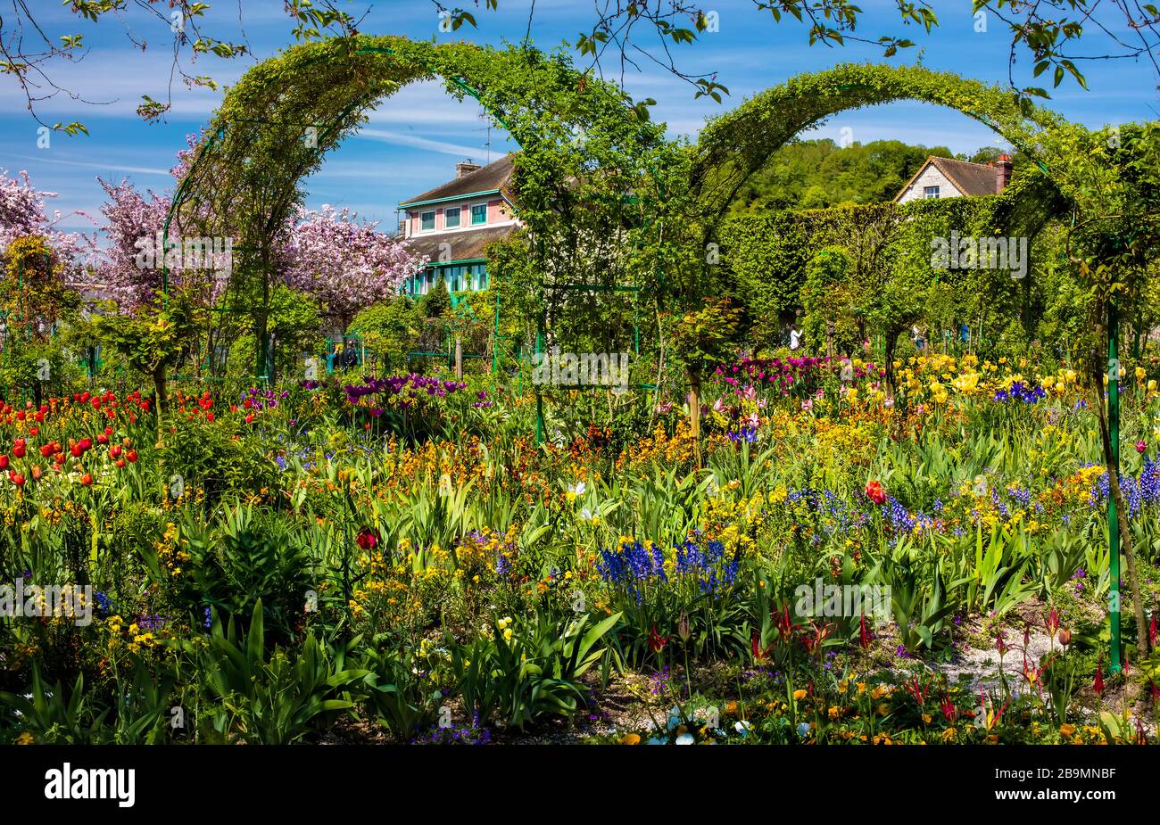 Le jardin de Monet, Giverny, la Normandie, France Banque D'Images