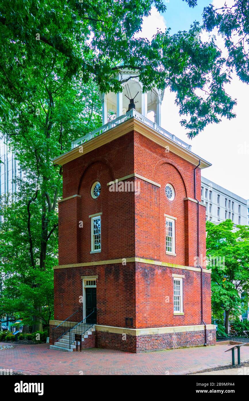 La maison de garde de la tour Bell à Richmond la capitale du Commonwealth de Virginie Banque D'Images