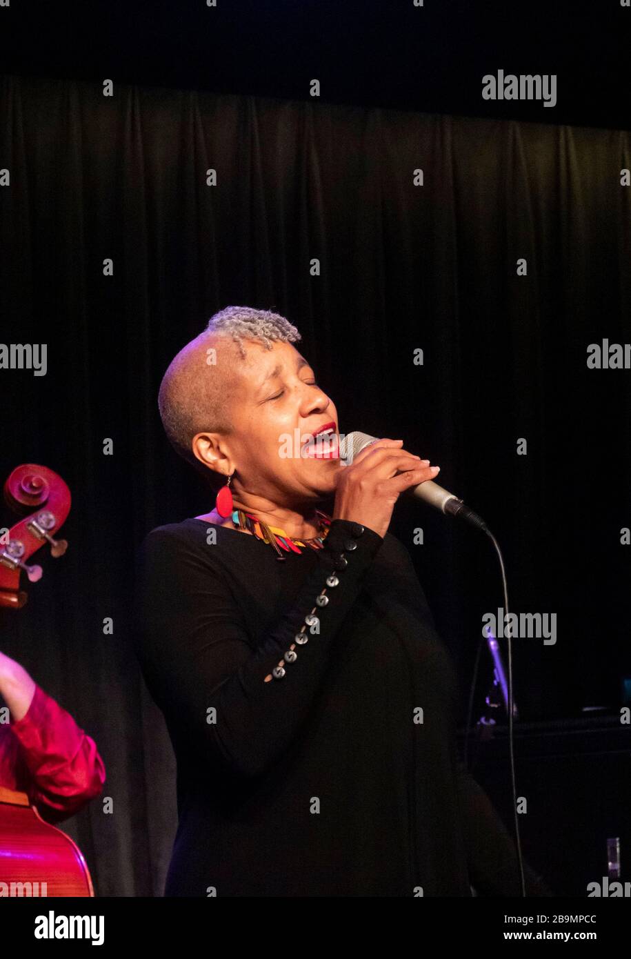 René Marie se préforme à Jazz au Lincoln Center, Shanghai, Chine Banque D'Images