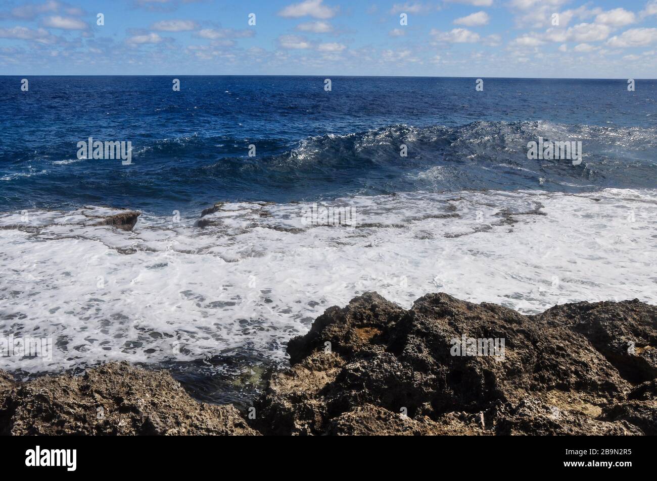 Mapu’a ‘a Vaea Blowholes Banque D'Images