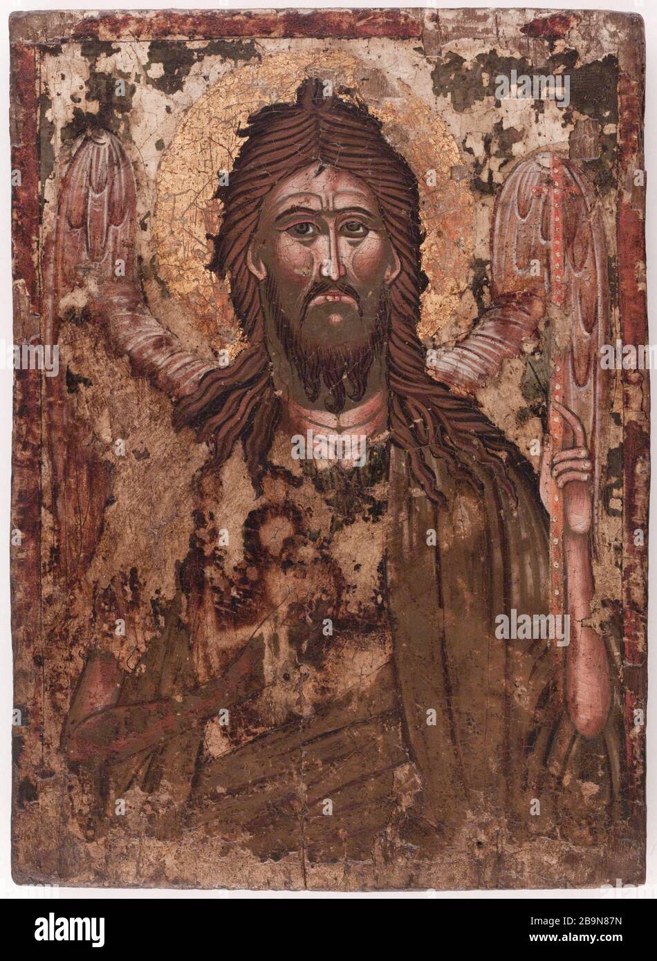 Saint Jean Baptiste Saint Jean Baptiste. Icône A tempera sur bois. XVIIème. Service d'artiste anonyme. Musée des Beaux-Arts de la Ville de Paris, petit Palais. Banque D'Images Saint Jean Baptiste Saint Jean Baptiste. Icône A tempera sur bois. XVIIème. Service d'artiste anonyme. Musée des Beaux-Arts de la Ville de Paris, petit Palais. Banque D'Images