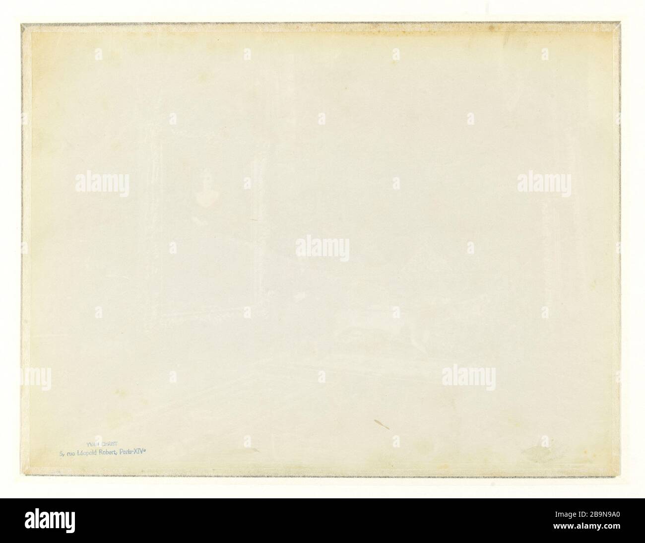 ATELIER JOHN JOSEPH BENJAMIN-CONSTANT Verso de la photographie de l'Atelier de Jean-Joseph Benjamin-constant. Benjamin-constant Jean-Joseph, Pierre - 1845-1902. Photographie anonyme, 1880-1890. Musée des Beaux-Arts de la Ville de Paris, petit Palais. Banque D'Images