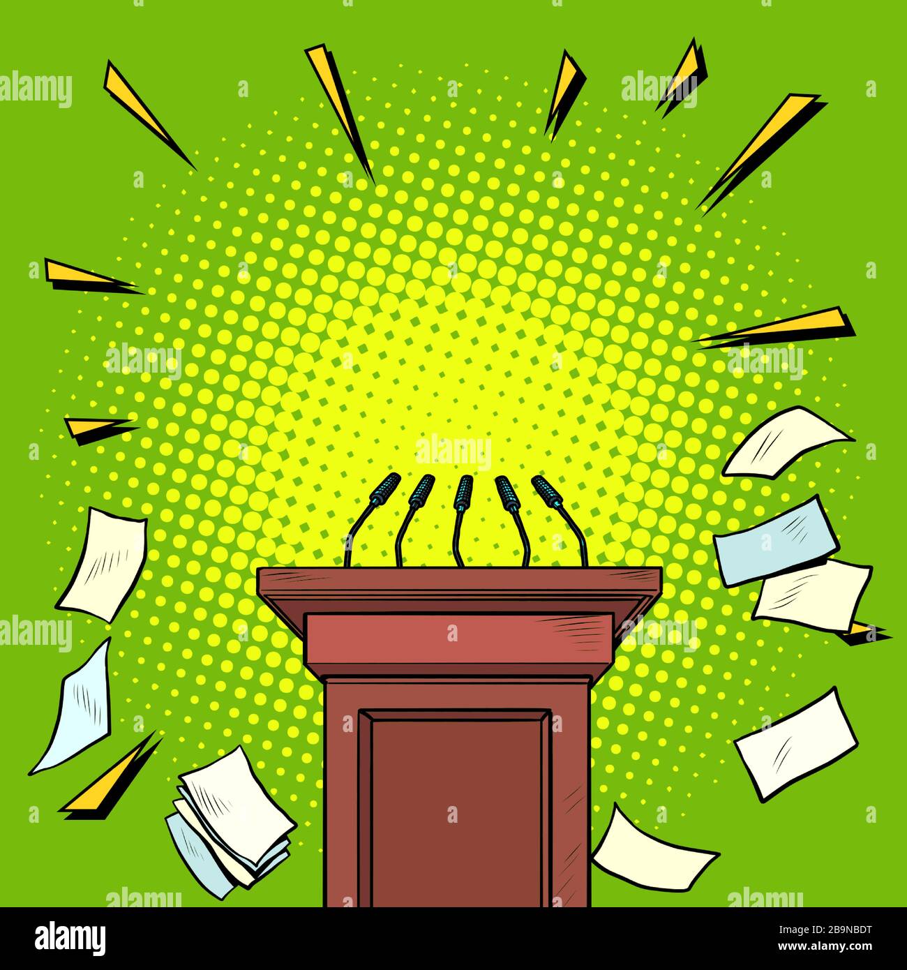 podium tribune Illustration de Vecteur