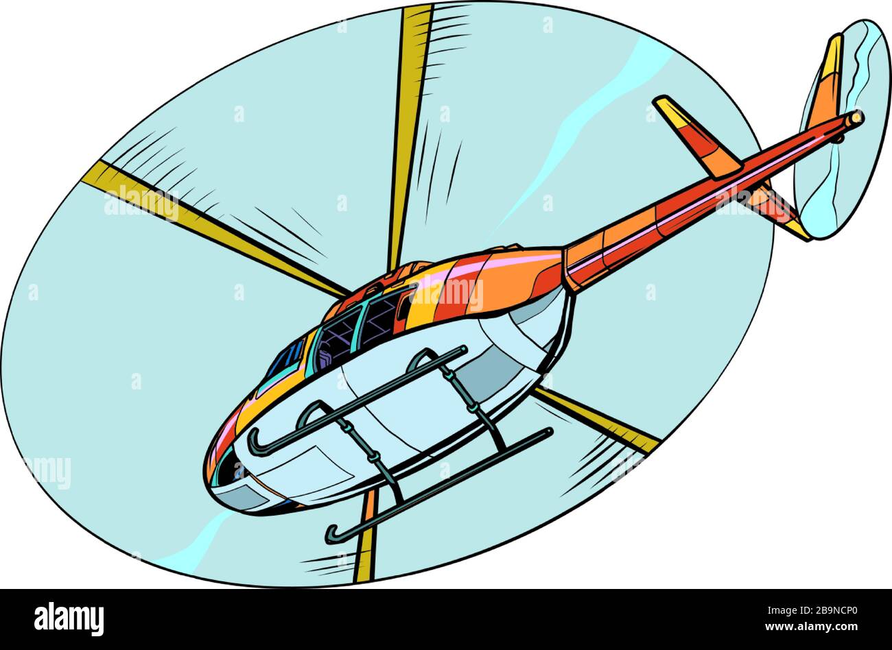 transport aérien par hélicoptère Illustration de Vecteur