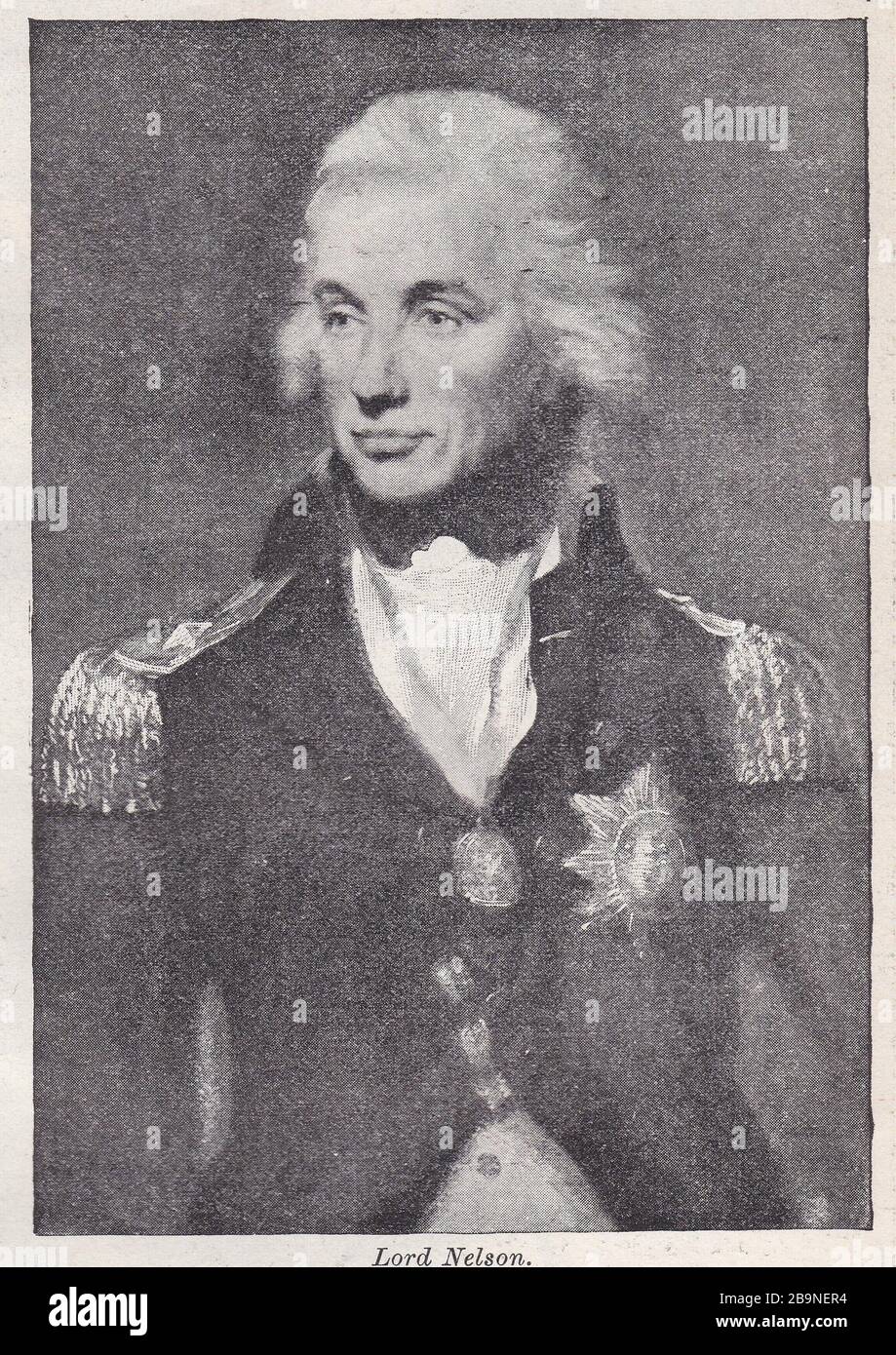 Portrait de Lord Nelson, Horatio Nelson, 1ère Vicomte Nelson Admiral. Banque D'Images