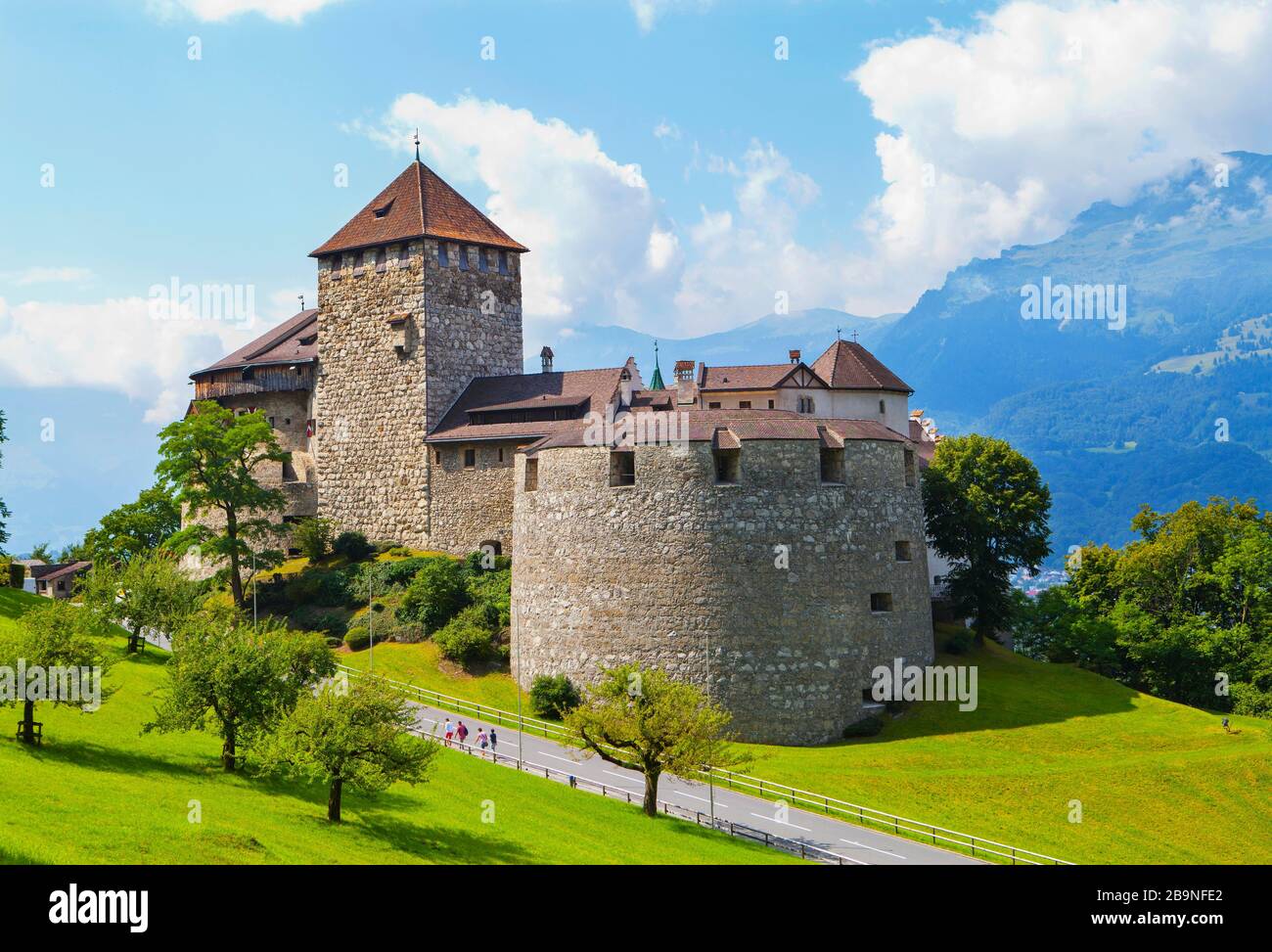 Château Princely, Château de Vaduz, Vaduz, Principauté de Liechtenstein Banque D'Images