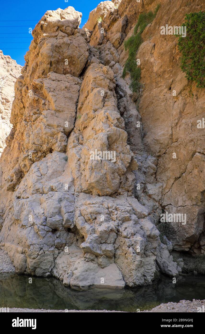 Wadi Shab, Oman Banque D'Images
