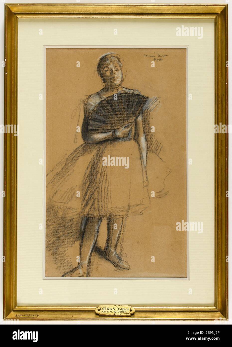 Femme avec un ventilateur Edgard Degas (1834-1917). 'Femme à l'Eventail'. Crayon graphite, pastel et craie blanche sur papier vierge. Musée des Beaux-Arts de la Ville de Paris, petit Palais. Banque D'Images Femme avec un ventilateur Edgard Degas (1834-1917). 'Femme à l'Eventail'. Crayon graphite, pastel et craie blanche sur papier vierge. Musée des Beaux-Arts de la Ville de Paris, petit Palais. Banque D'Images