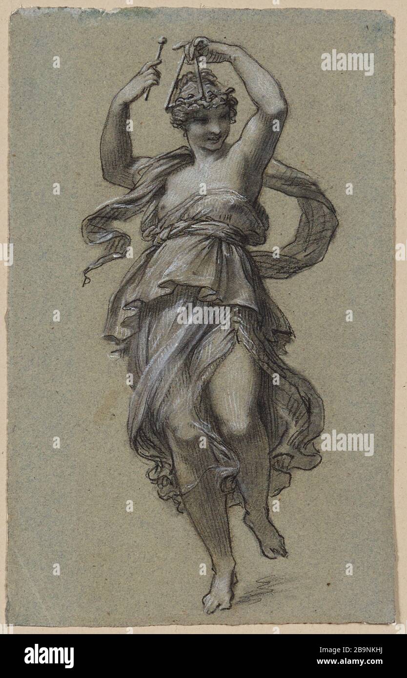 Étudiez le tableau ci-dessus le triangle Ember Dancer Banque D'Images