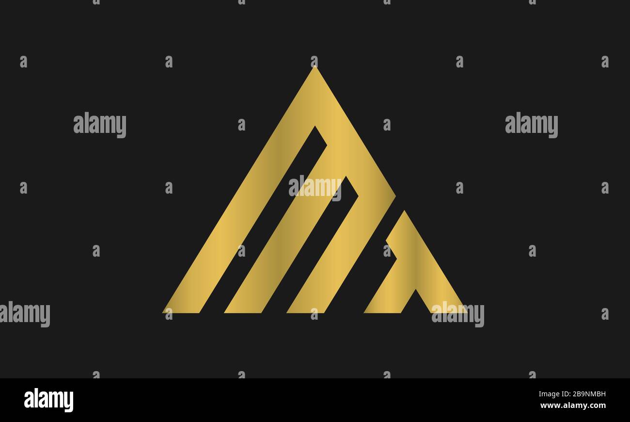 TM, MT Letter logo Design avec la typographie moderne et créative et le logo triangle. Illustration de Vecteur