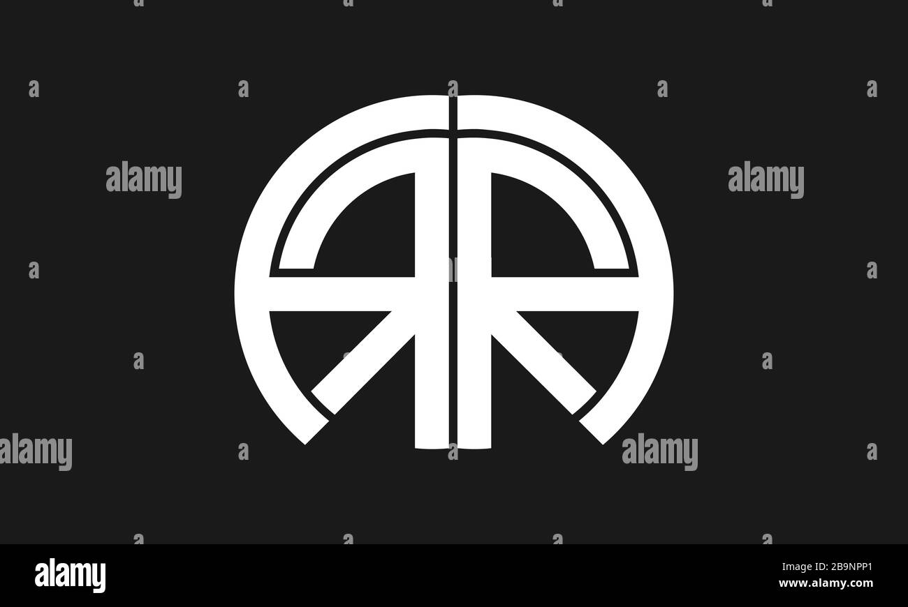 A , R , AR , RA logo de lettre et logo de monogramme Illustration de Vecteur