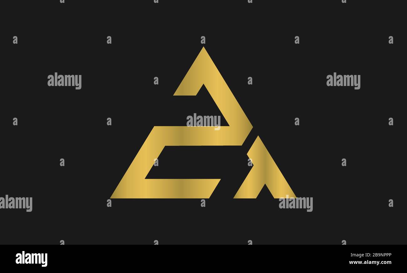 TZ, ZT lettre logo Design avec la typographie moderne et créative et le logo triangle. Illustration de Vecteur
