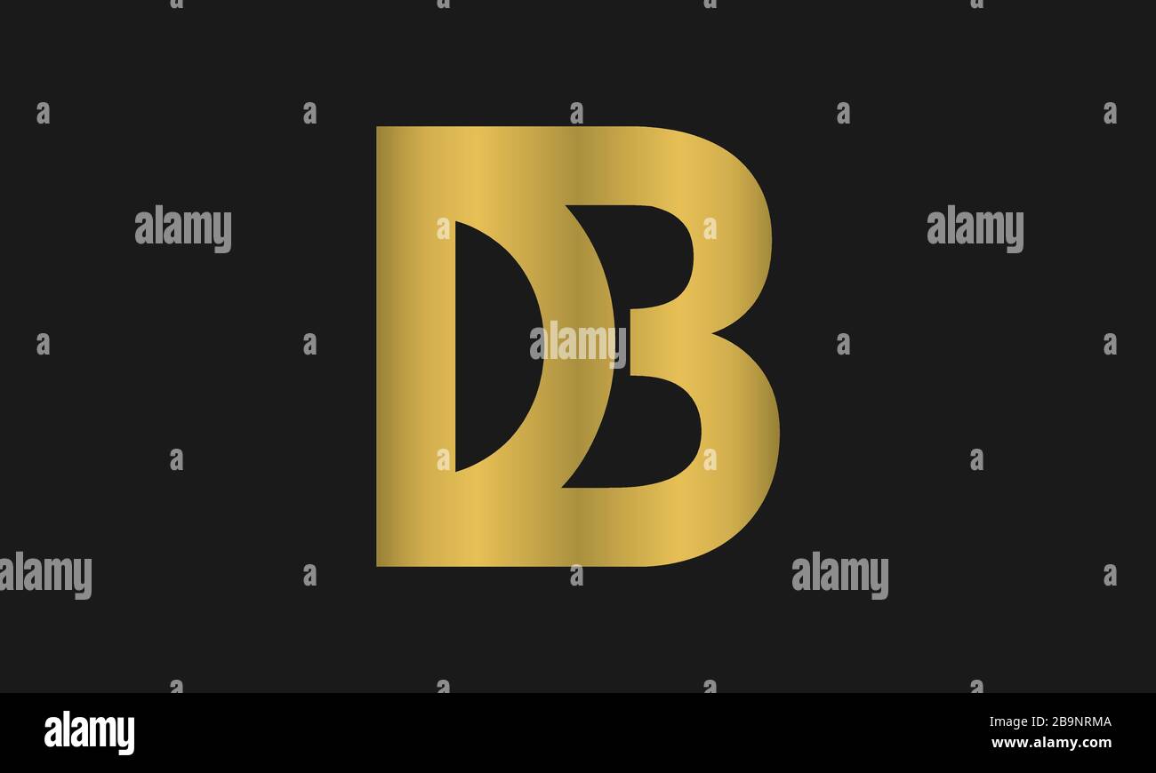 d , b , bd , db lettre logo design avec la typographie moderne créative et le logo abstrait monogramme. Illustration de Vecteur