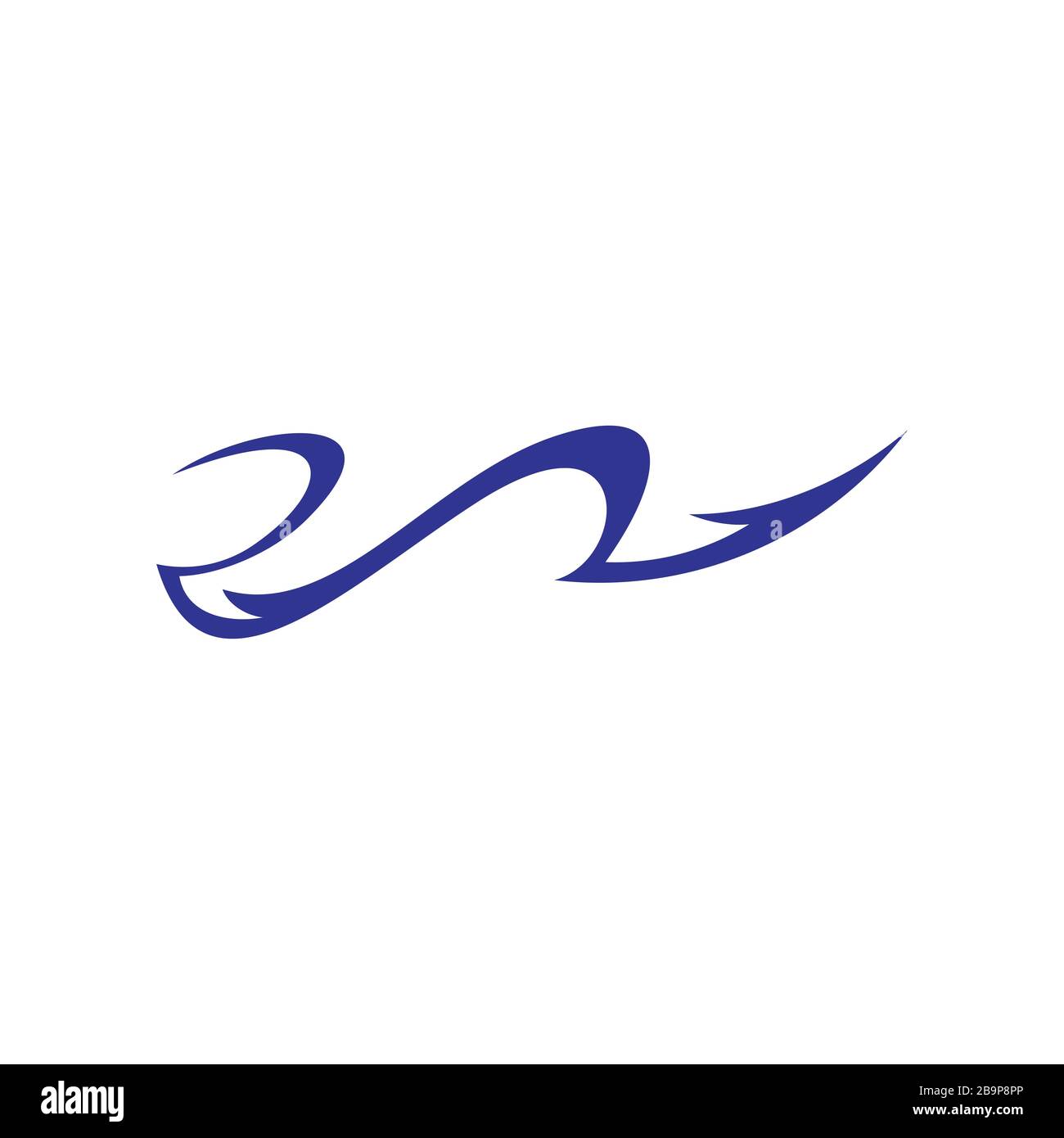 logo décoratif en forme d'onde simple vectoriel Illustration de Vecteur