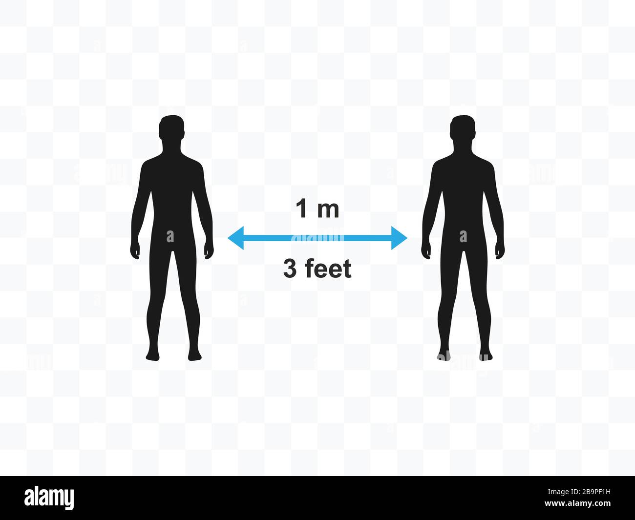 Garder la distance, coronavirus. Illustration vectorielle, conception plate. Illustration de Vecteur