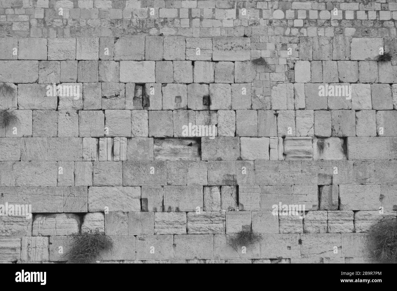 Mur en ailing, mur ouest. Un lieu de prières et de prières des croyants judaïsme. Un lieu Saint de pèlerinage pour les juifs du monde entier. Un fragmen Banque D'Images