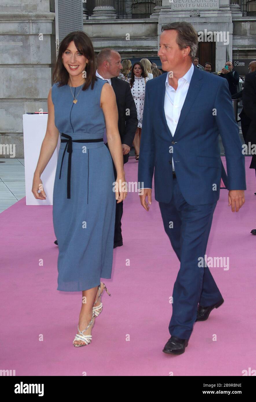 20 juin 2018 - Londres, Angleterre, Royaume-Uni - V&A Summer Party 2018, Victoria and Albert Museum photo Shows: David Cameron et Samantha Cameron Banque D'Images