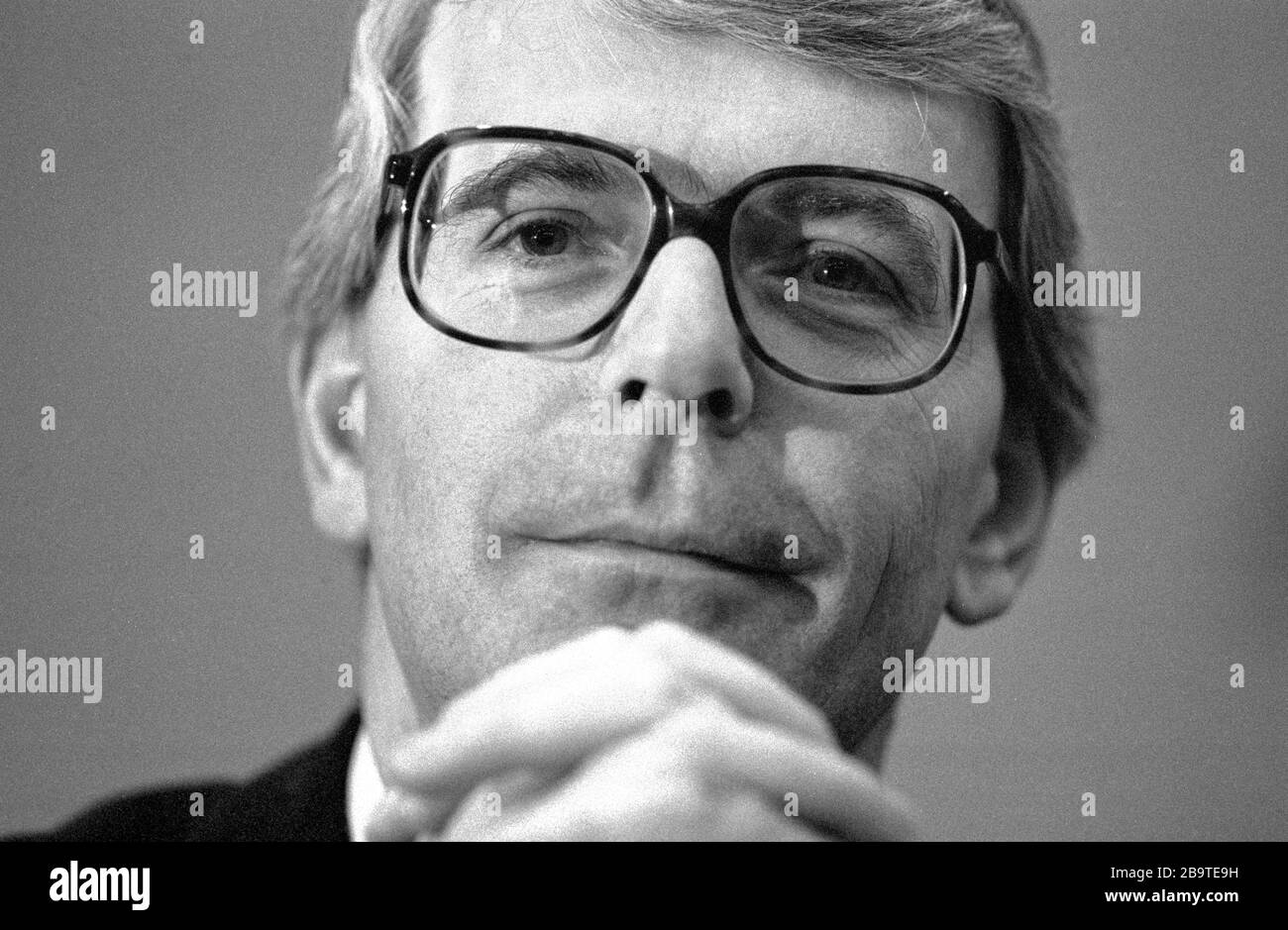 Sir John Major, ancien Premier ministre du Parti conservateur du Royaume-Uni. Banque D'Images