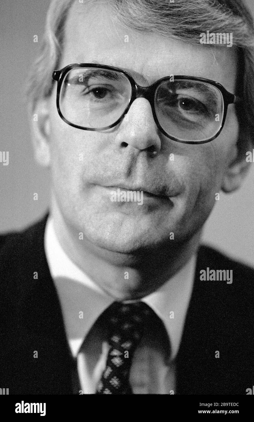 Sir John Major, ancien Premier ministre du Parti conservateur du Royaume-Uni. Banque D'Images