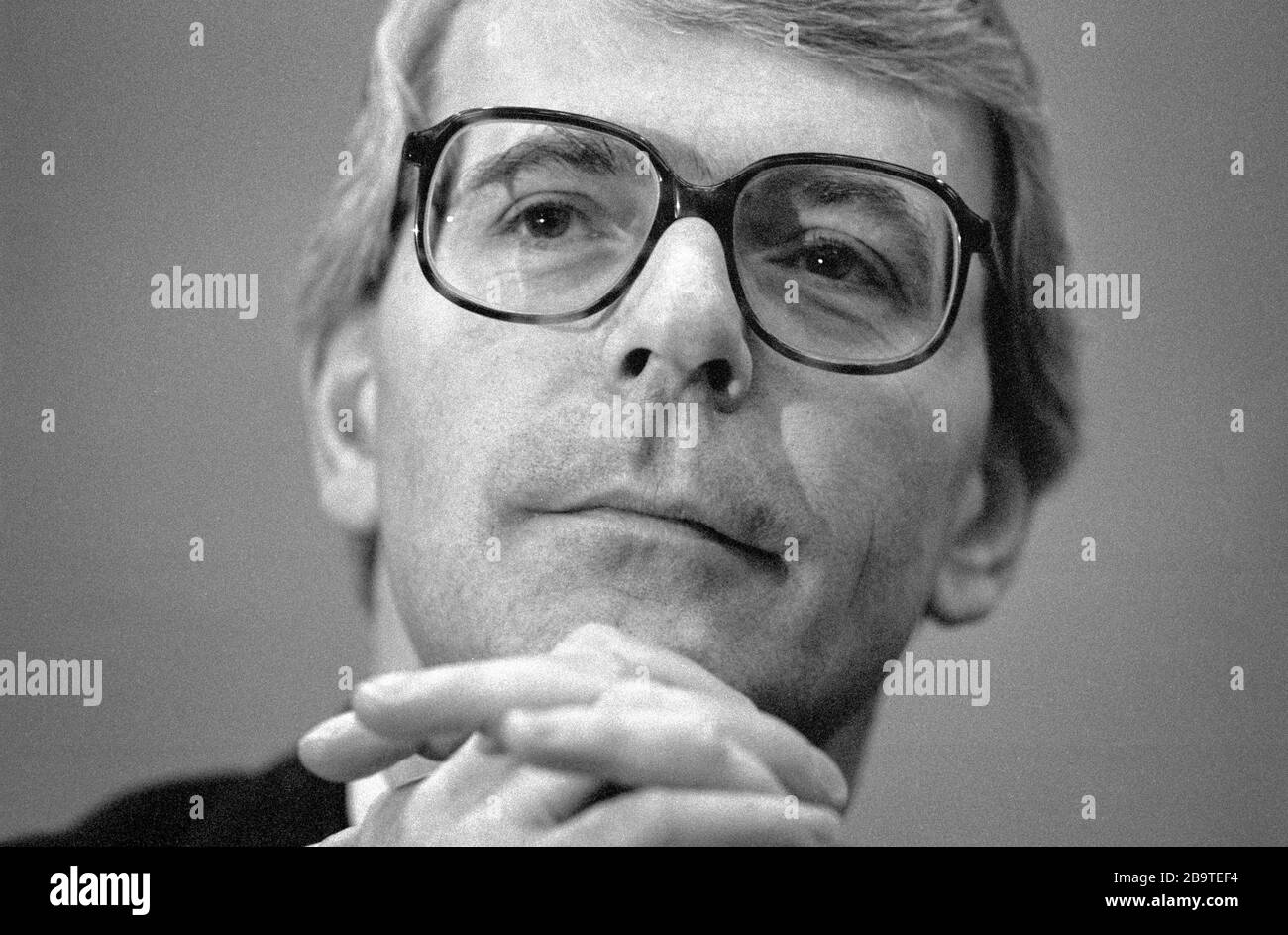 Sir John Major, ancien Premier ministre du Parti conservateur du Royaume-Uni. Banque D'Images