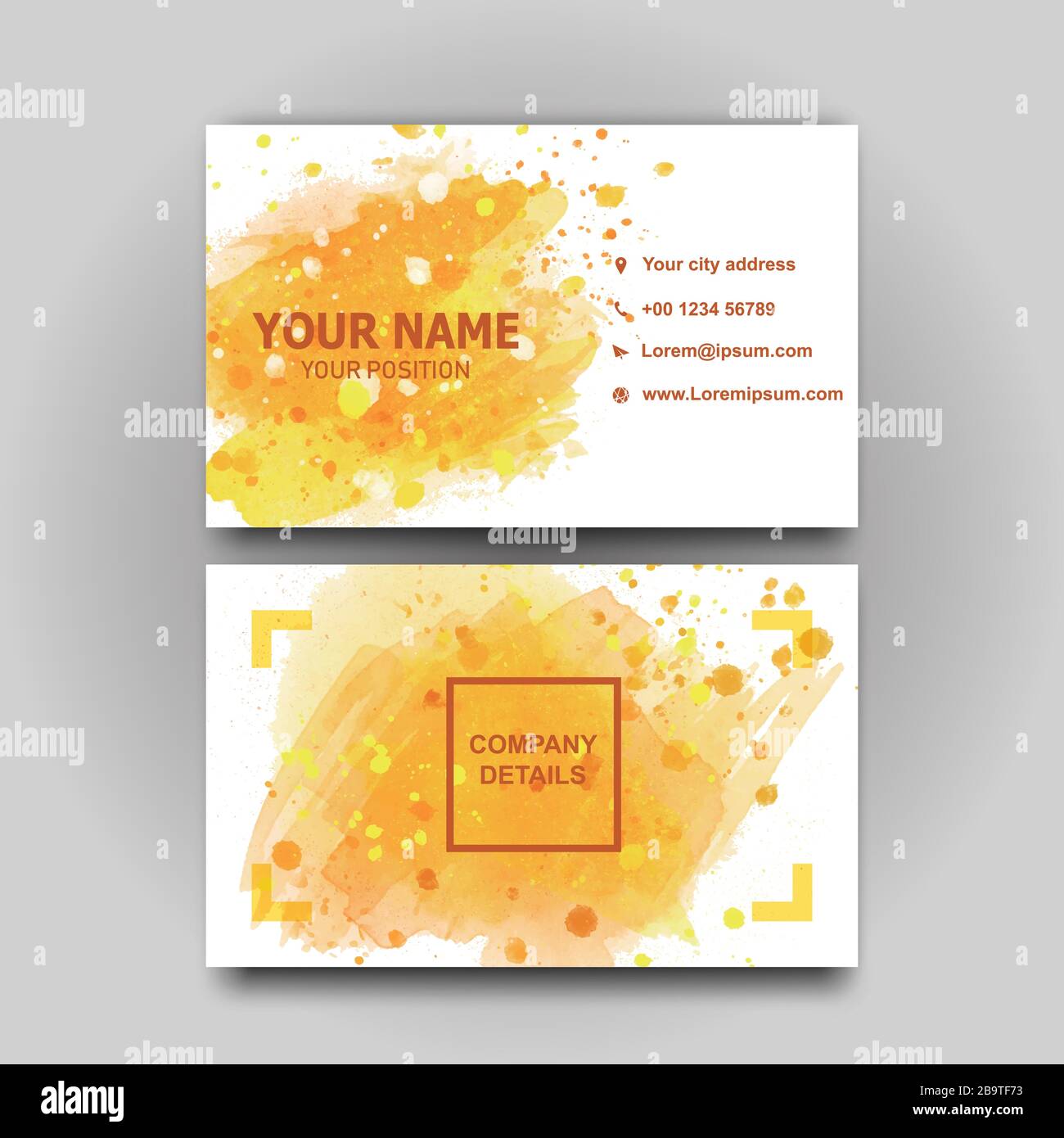 Modèle créatif moderne vectoriel de carte de visite Illustration de Vecteur