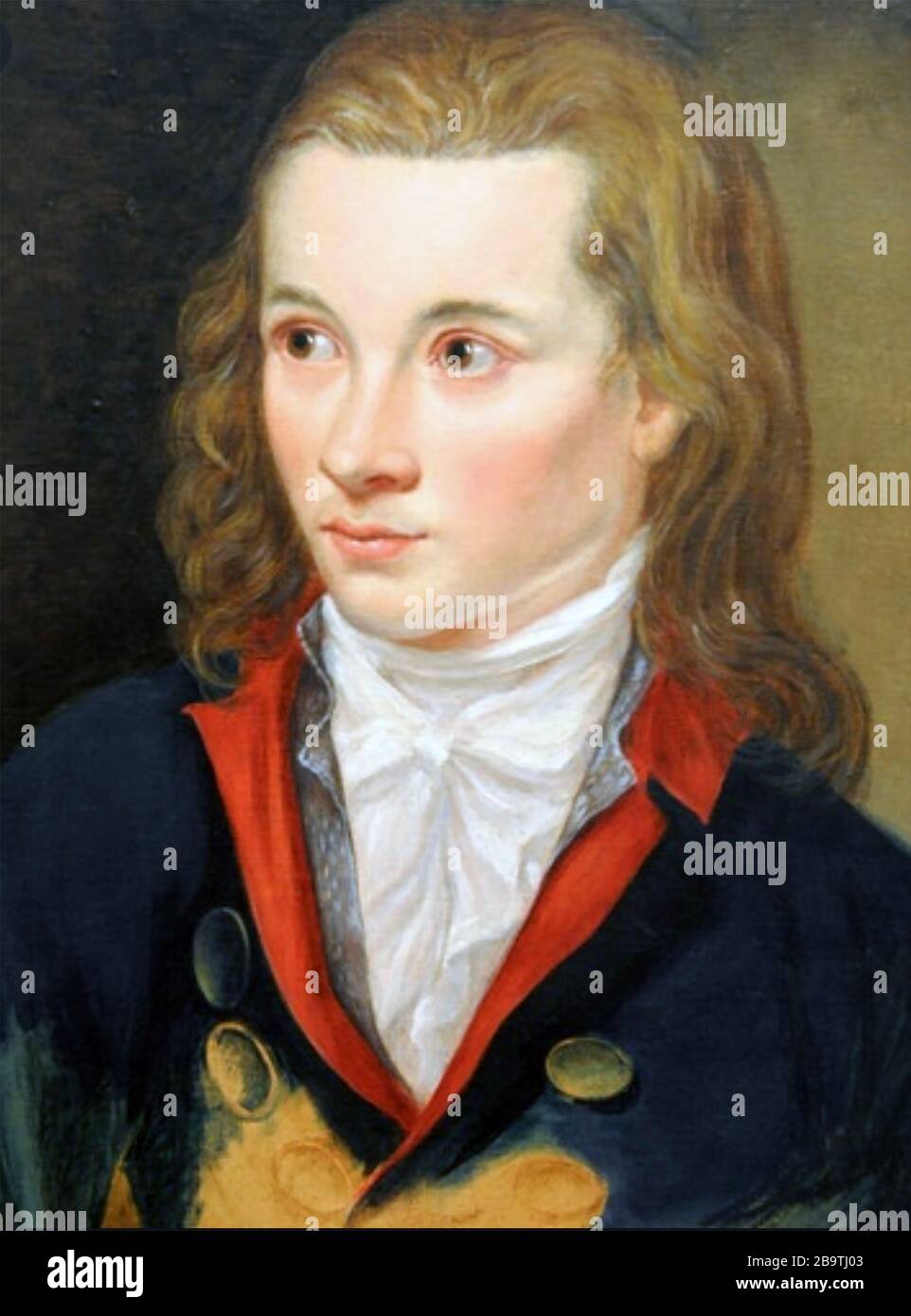 NOVALIS (1772-1801) nom de plume du poète et minéralogiste allemand Georg von Hardenberg Banque D'Images