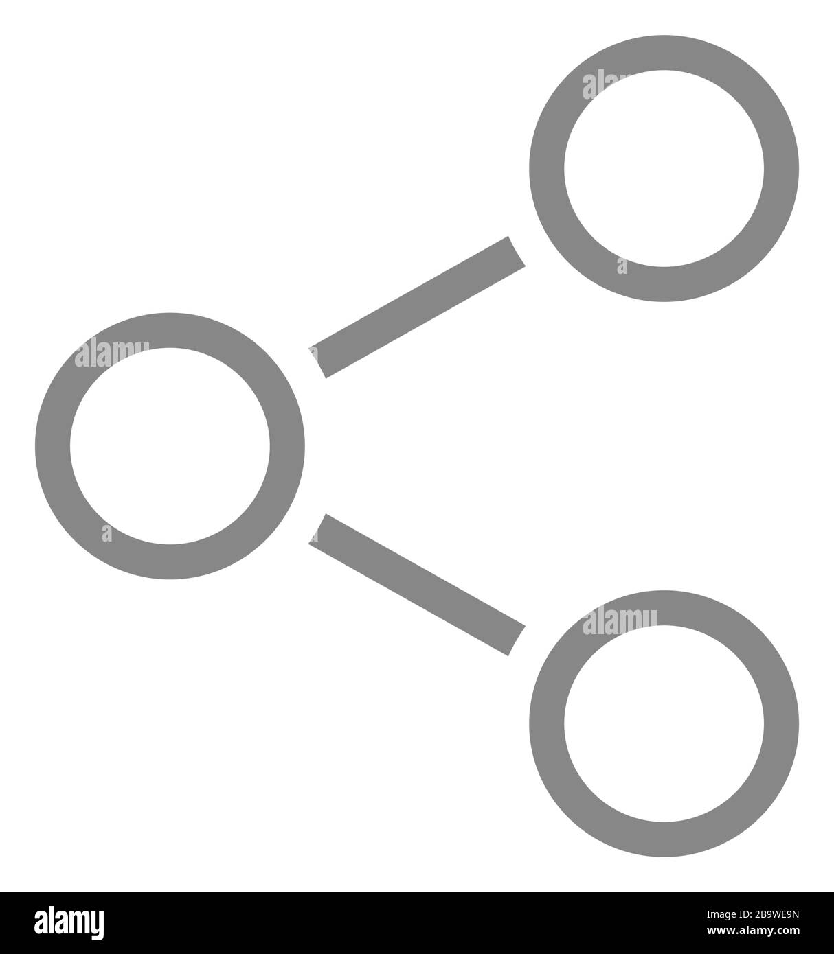 Icône partager la ligne. Commentaires, activité de réseau social, symbole de témoignage Illustration de Vecteur