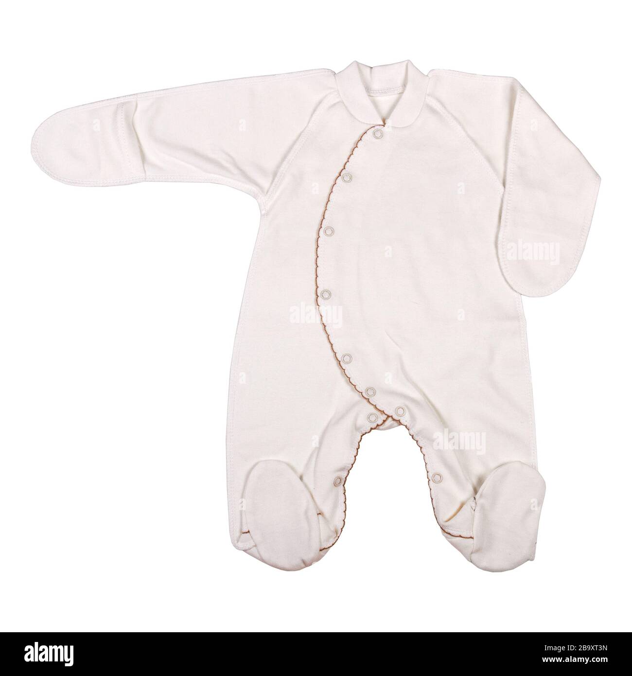 Vêtements de bébé isolés sur fond blanc, vêtements pour enfants Banque D'Images