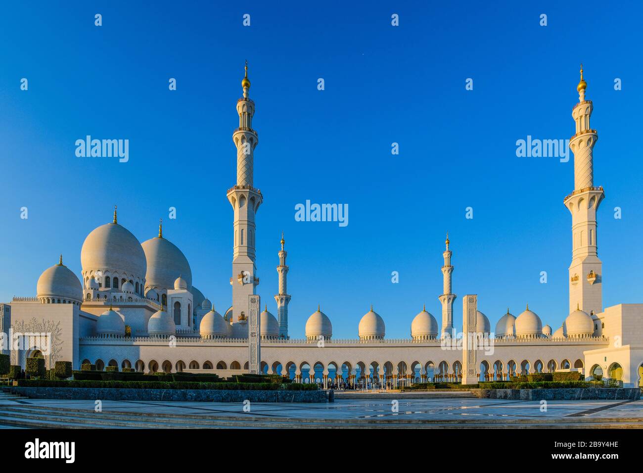 Emirats arabes Unis. Abu Dhabi. Grande Mosquée Sheikh Zayed Banque D'Images