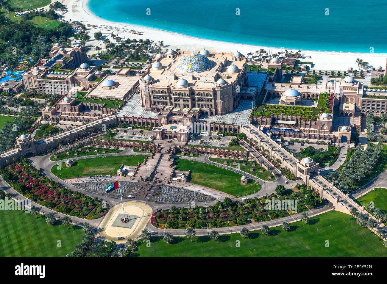 Emirats arabes Unis. Abu Dhabi. Emirates Palace Banque D'Images