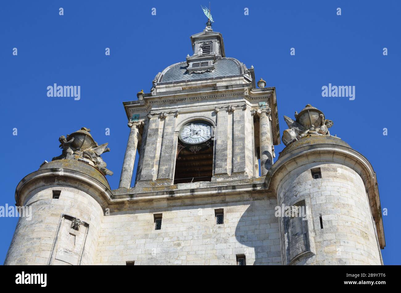 La grosse-Horloge à la Rochelle, France, 2016. Banque D'Images