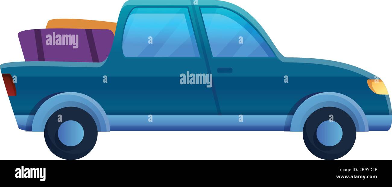 Icône de trajet de ramassage. Dessin animé de l'icône de vecteur de trajet de ramassage pour la conception de Web isolée sur fond blanc Illustration de Vecteur