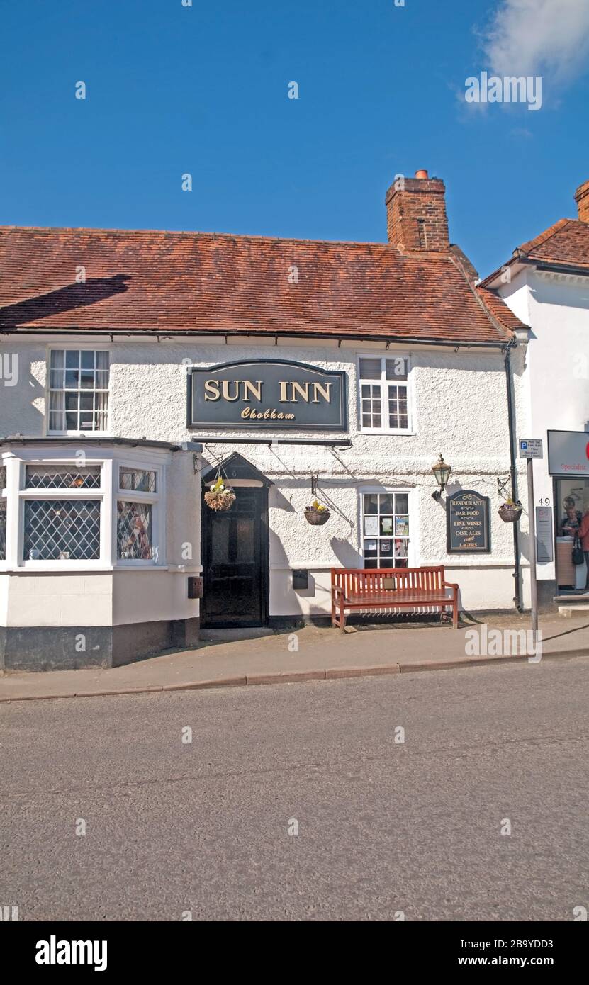 Cobham, Surrey, Sun Inn Pub Banque D'Images