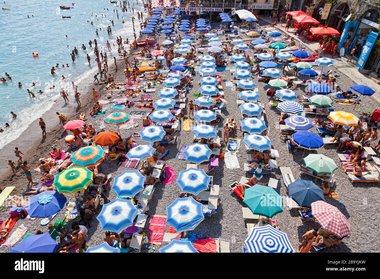 Plage amalfitaine, Amalfi, Campanie, Italie, Europe Banque D'Images