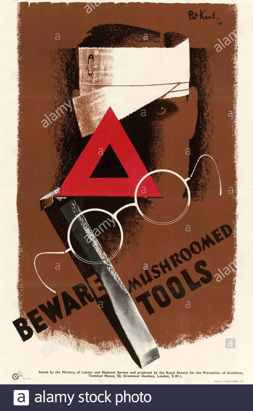 La Seconde Guerre mondiale affiche de propagande de l'information du public 2 Banque D'Images