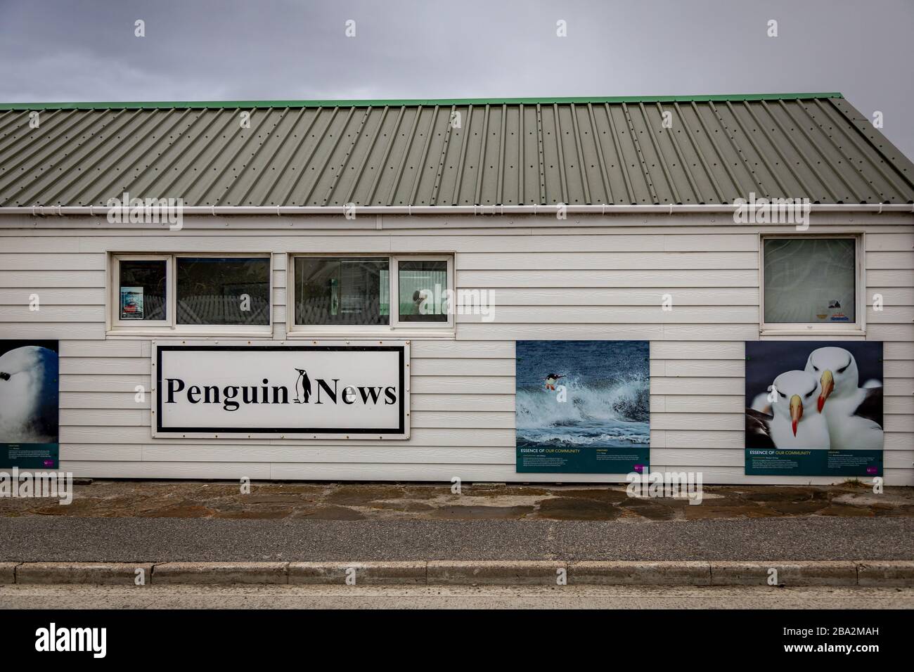 Scènes des îles Falkland Banque D'Images