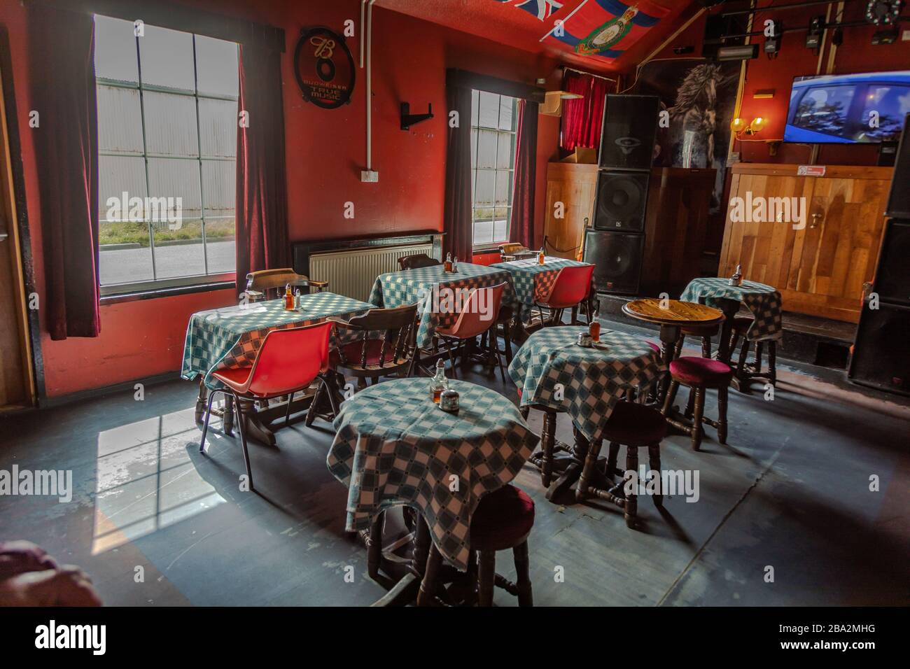 Scènes des îles Falkland Banque D'Images