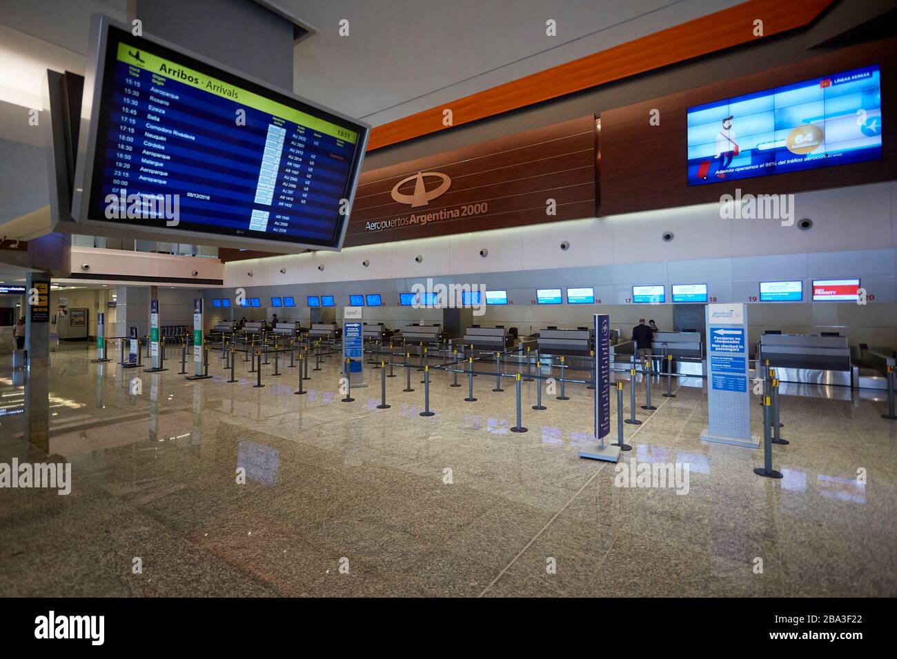 MENDOZA, ARGENTINE, 10 juin 2015. Aéroport international Gobernador Francisco Gabrielli, réouverture des nouvelles installations de l'aéroport, El Plumerillo, la Banque D'Images