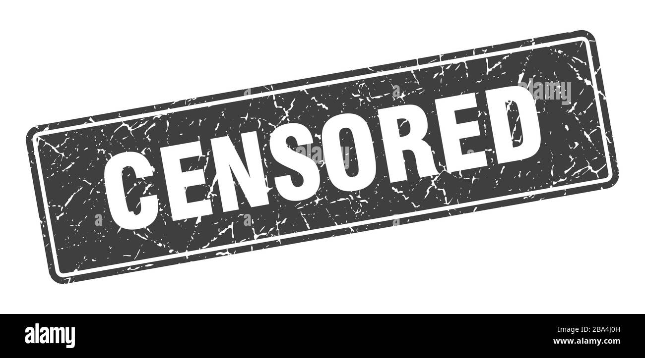 Timbre Censure Etiquette Grise Vintage Censuree Signe Image Vectorielle Stock Alamy